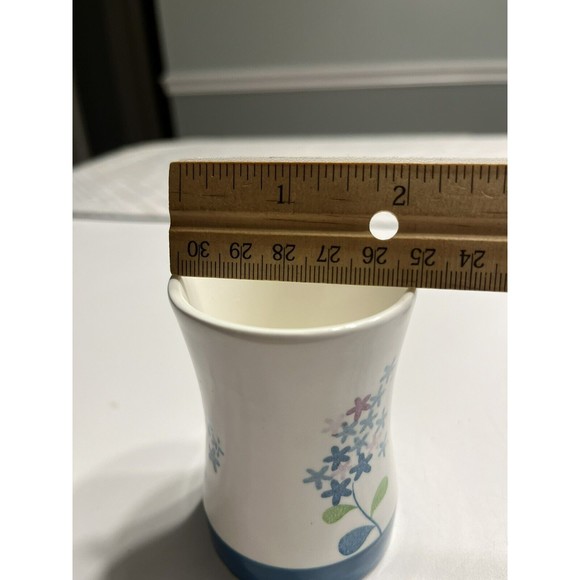 Vtg National Potteries LILAC TIME Bedford Ohio Juicer Pitcher & 5 Juice Glasses - Picture 7 of 16